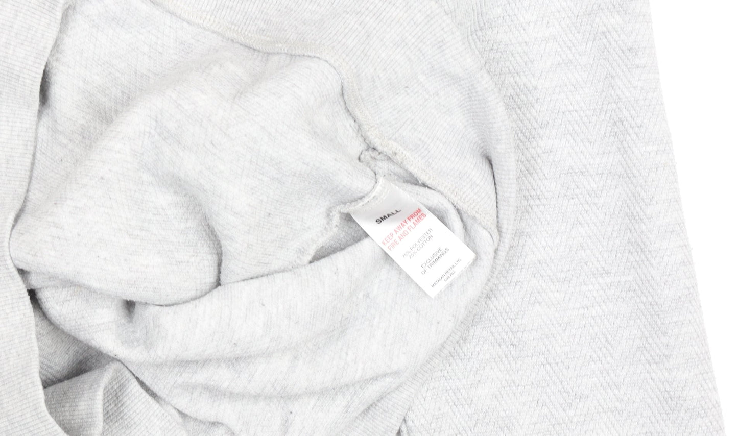 Easy Men's Grey Small Pullover Crew Neck Sweatshirt
