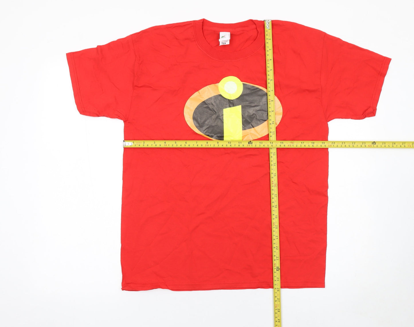 Fruit of the Loom Men's Red The Incredibles T-Shirt Medium Cotton