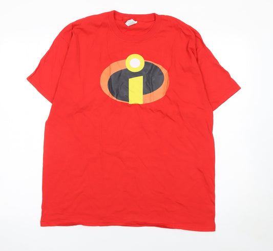 Fruit of the Loom Men’s Red The Incredibles Graphic T-Shirt L
