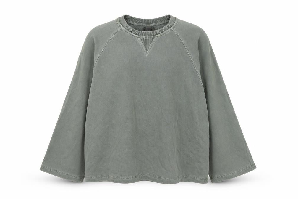 Sweaty Betty Womens Green Cotton Pullover Sweatshirt Size S