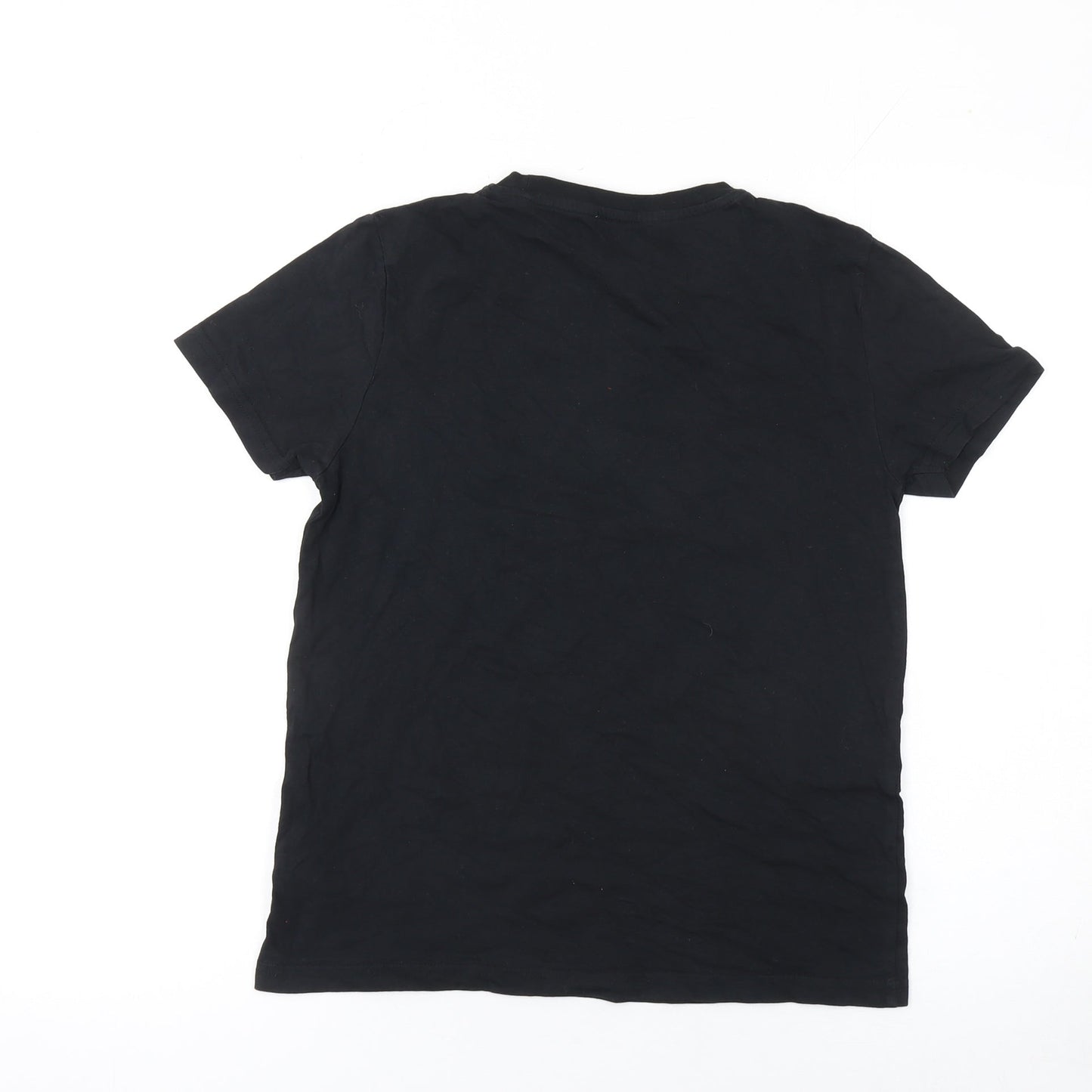 Nerf Boys Black Graphic T-Shirt 12-14 Years Crew Neck Short Sleeve