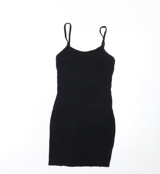 PrettyLittleThing Women’s Black Bodycon Short Dress Size 6