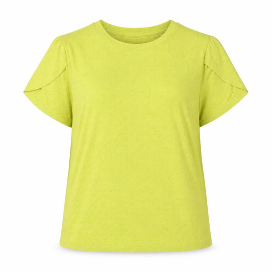 Marks and Spencer Womens Green Short Sleeve Basic Crew Neck T-Shirt Size 12