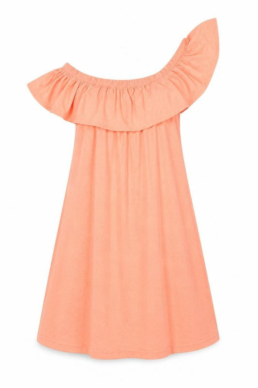 Atmosphere Women’s Orange Off Shoulder Ruffle A-Line Jersey Dress Size 10