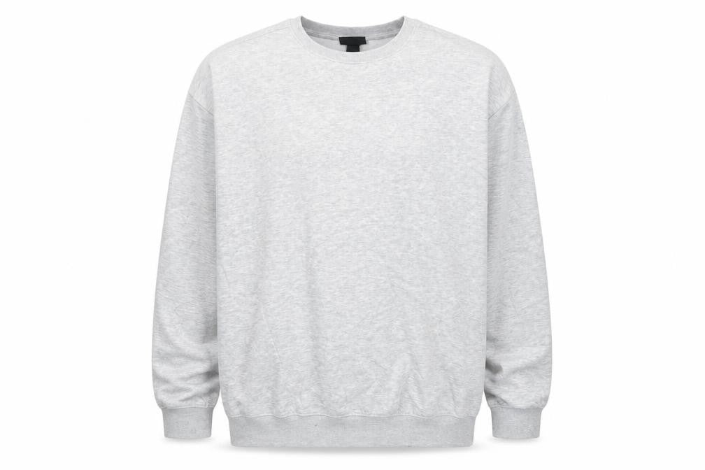 H&M Men's Grey Loose Fit Crew Neck Long Sleeve Sweatshirt Size L