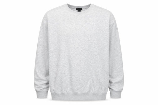 H&M Men's Grey Loose Fit Crew Neck Long Sleeve Sweatshirt Size L