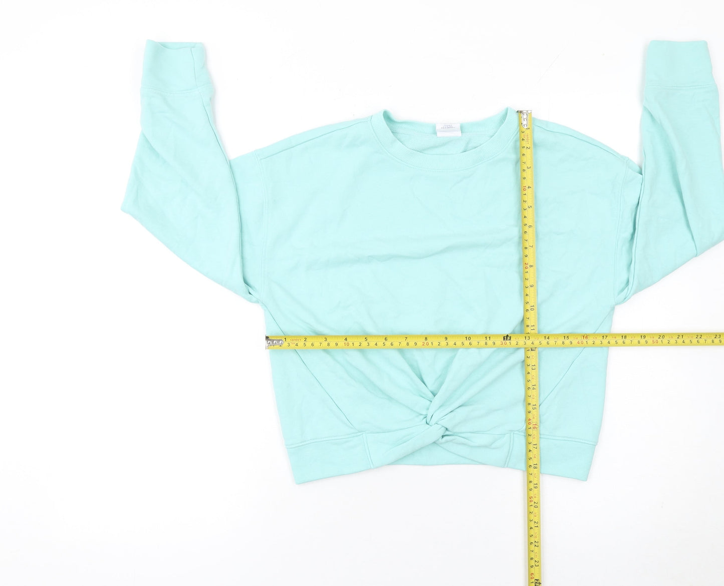 GAP Kids Girls Blue Cotton Pullover Sweatshirt 12 Years Crew Neck