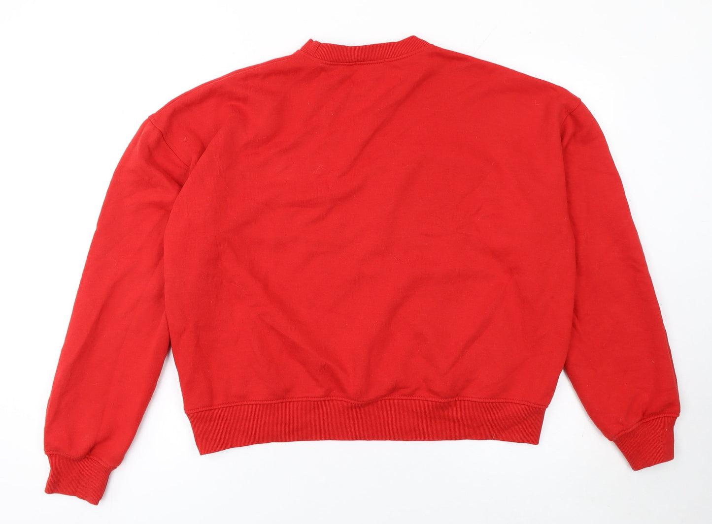 Public Planet Women's Red New York Pullover Sweatshirt Size 8