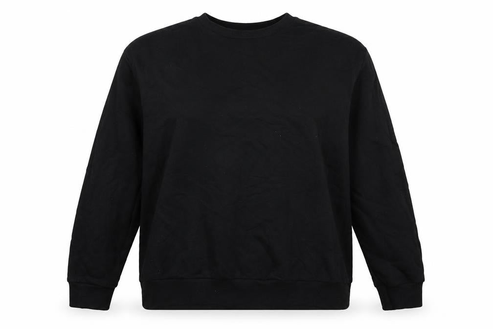 ASOS Womens Black Crew Neck Cotton Pullover Sweatshirt Size 20