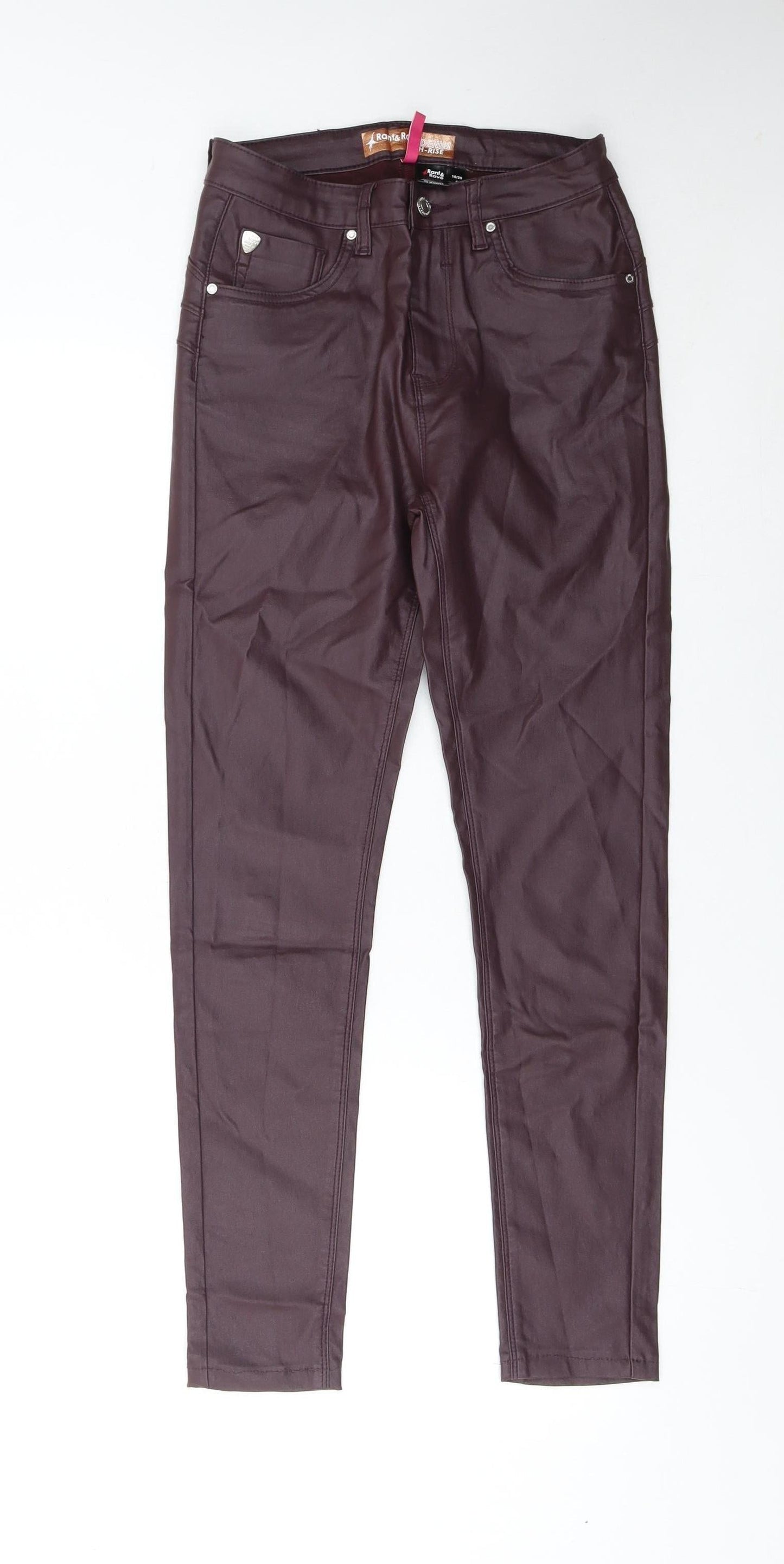 Rant & Rave Women's Brown High Rise Skinny Jeggings Size 10