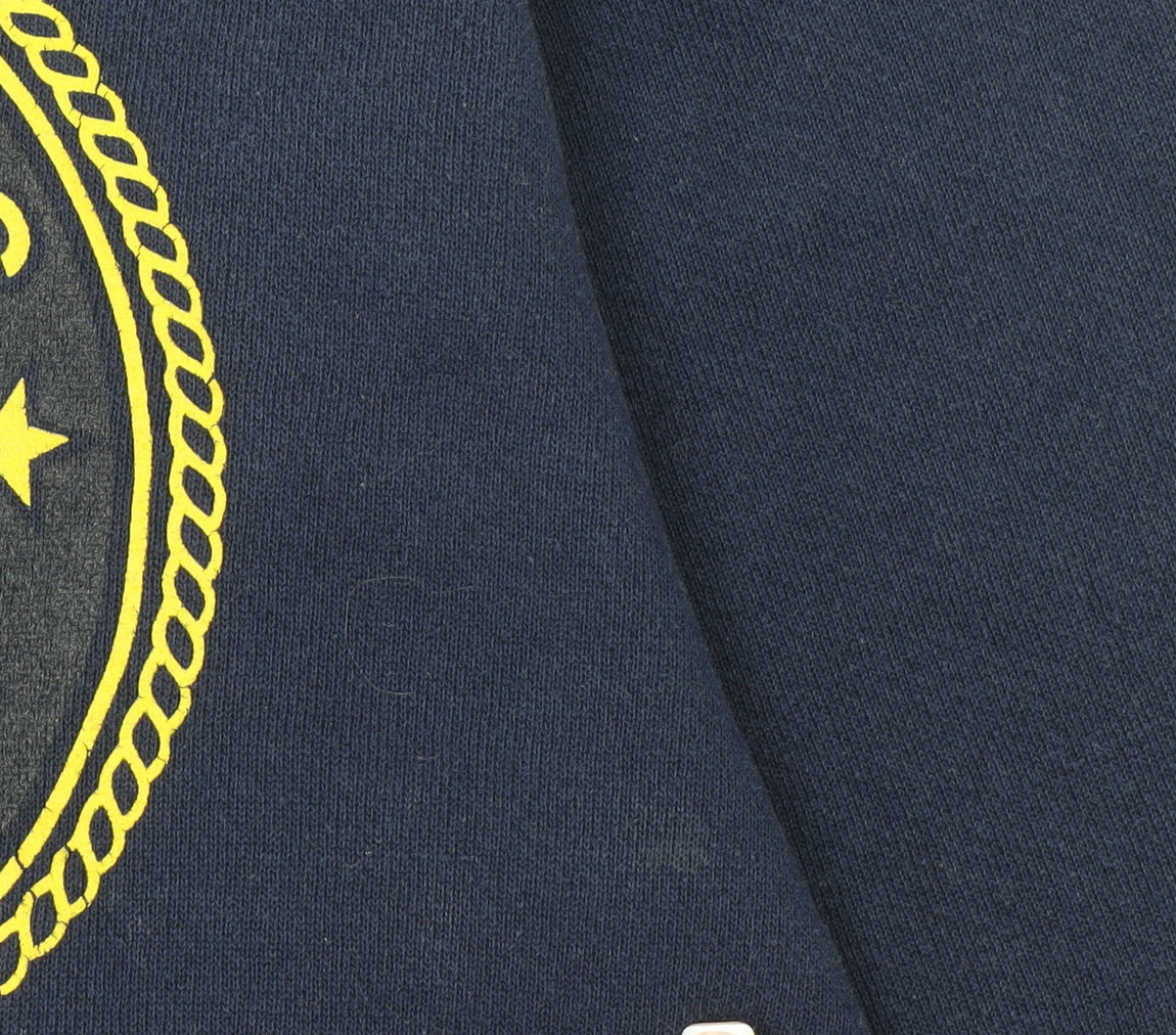 Soffe Womens Navy Blue US Navy Pullover Hoodie Size S Cotton Blend