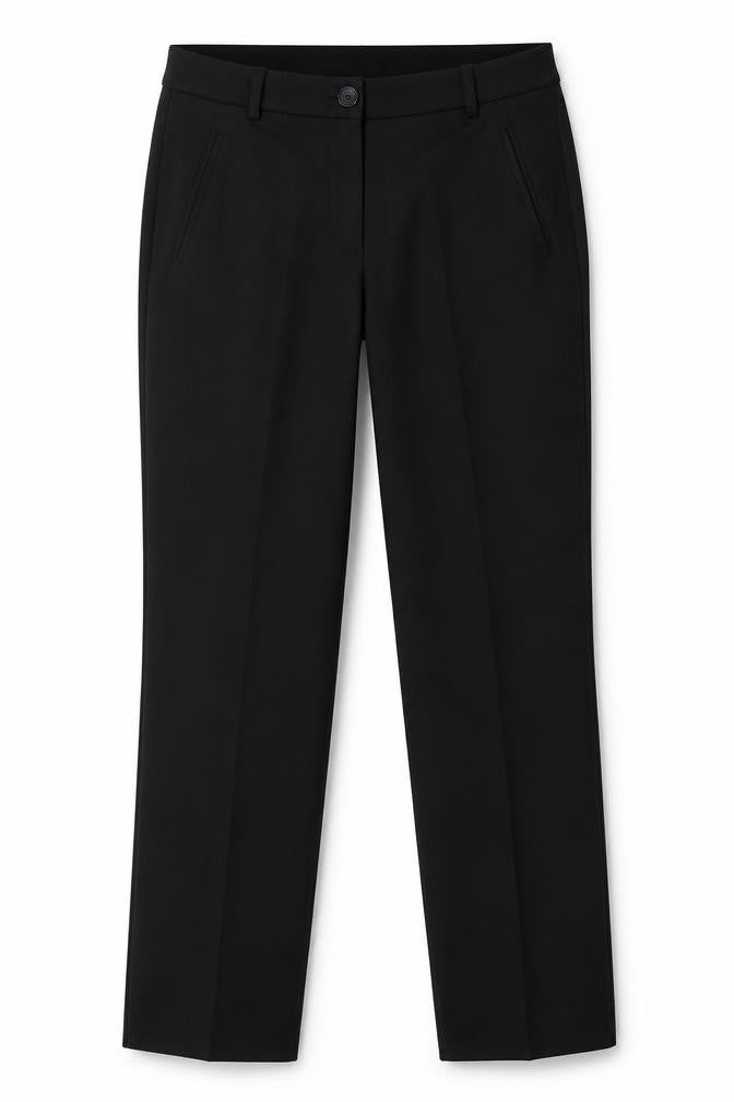 More & More Womens Black Size 10 Straight Leg Tailored Trousers