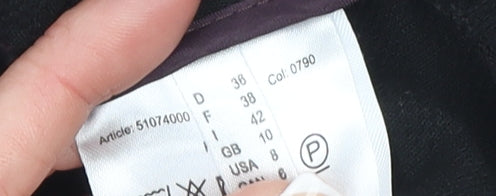 More & More Womens Black Size 10 Straight Leg Tailored Trousers