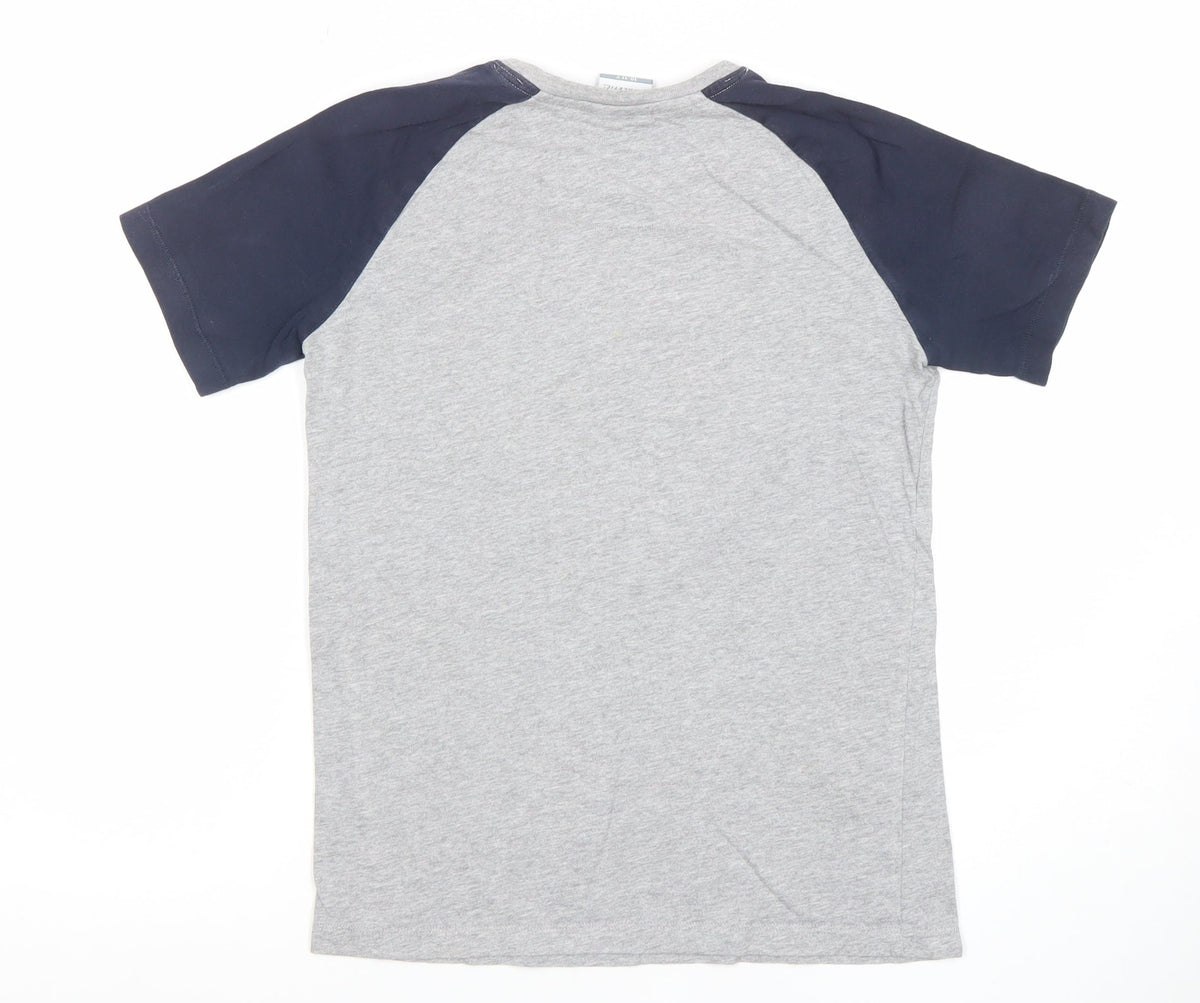 Russell Athletic Boys Grey Graphic Logo T-Shirt 10-11 Years Short Sleeve