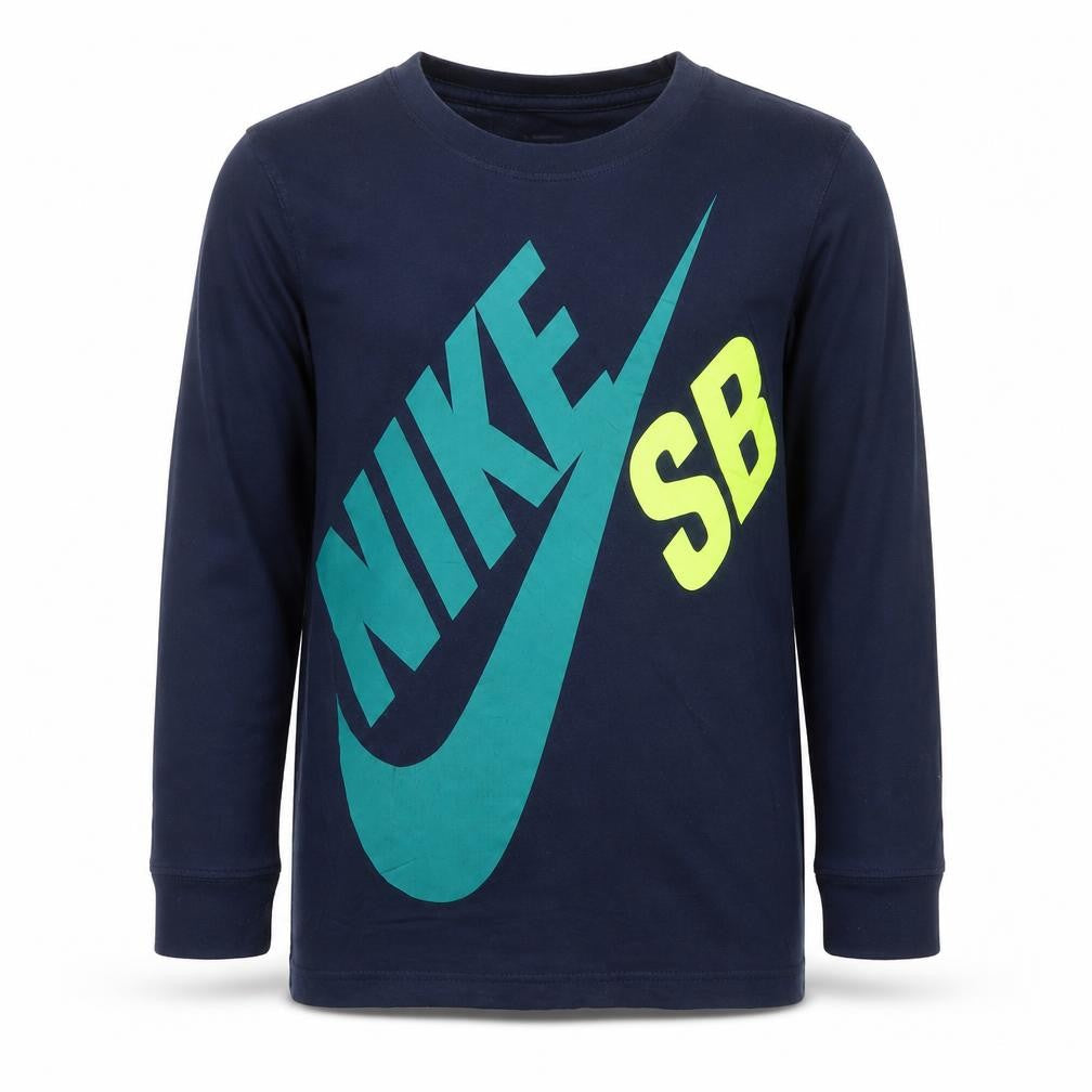 Nike Boys Blue Long Sleeve SB Graphic T-Shirt 10-12 Years Skate Tee