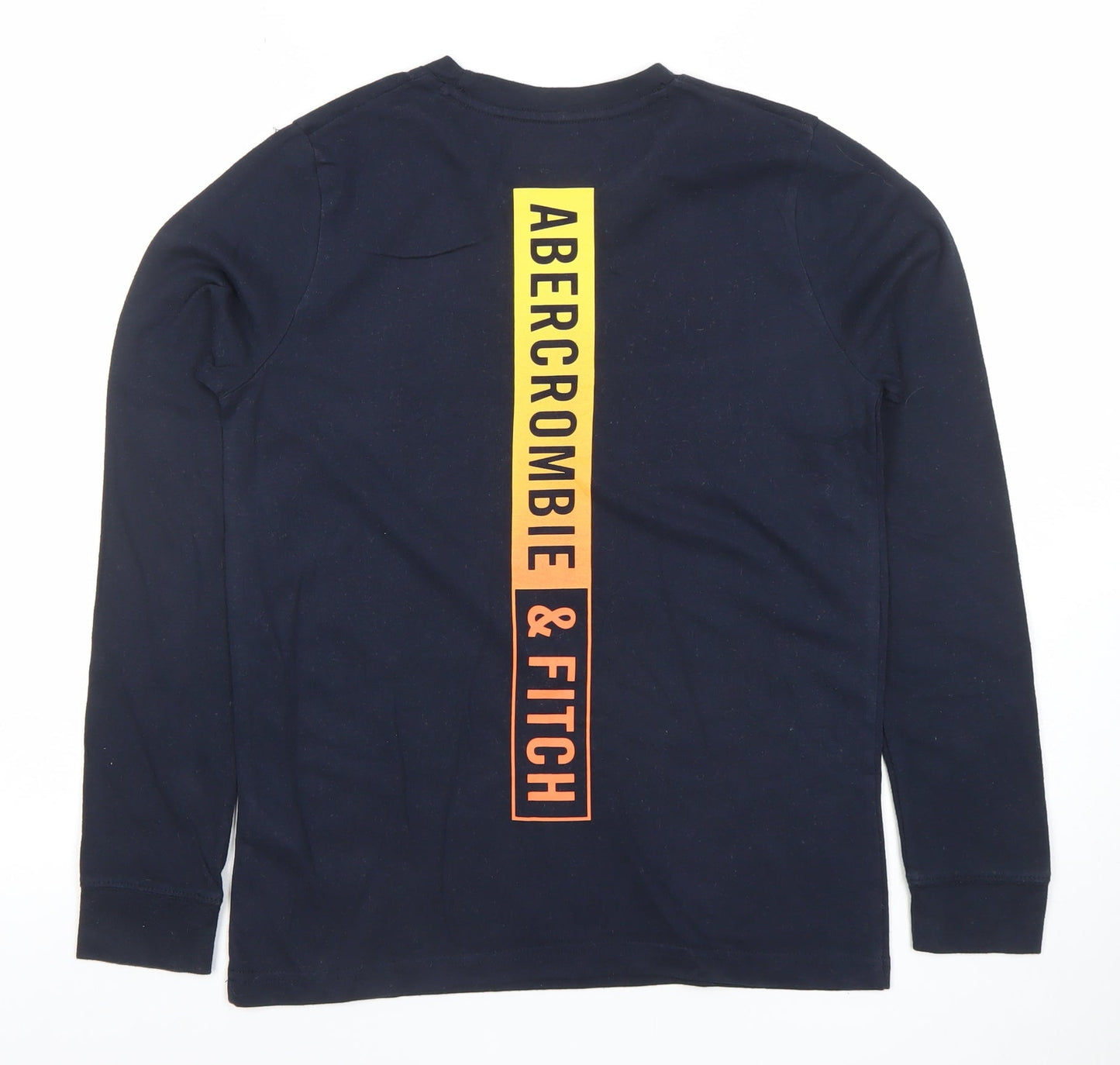 Abercrombie Kids Boys Black Long Sleeve Logo T-Shirt 13-14 Years