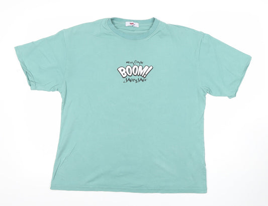 Disney Men’s Green Bugs Bunny Graphic Short Sleeve T-Shirt Size S