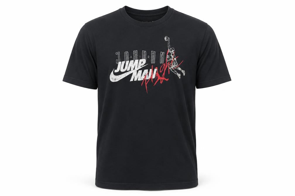 Nike Jordan Jumpman Black Cotton Crew Neck Men's T-Shirt M