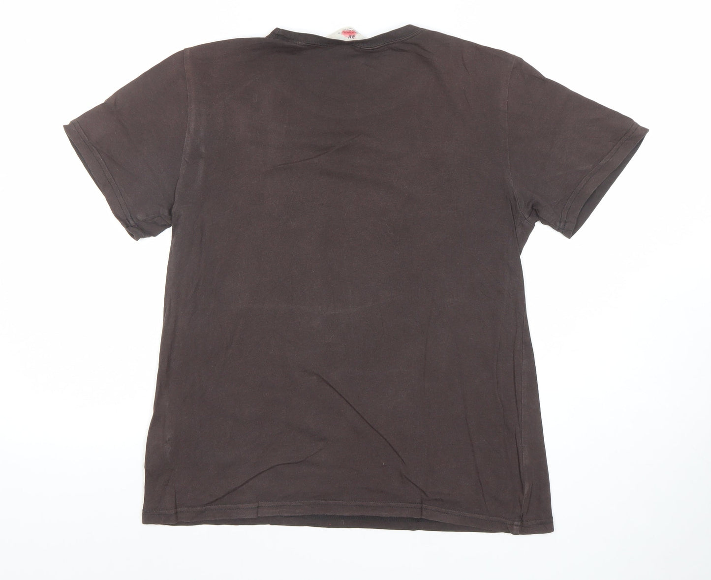 H&M Boys Brown Gamers Gonna Game T-Shirt 10-12 Years Short Sleeve Cotton
