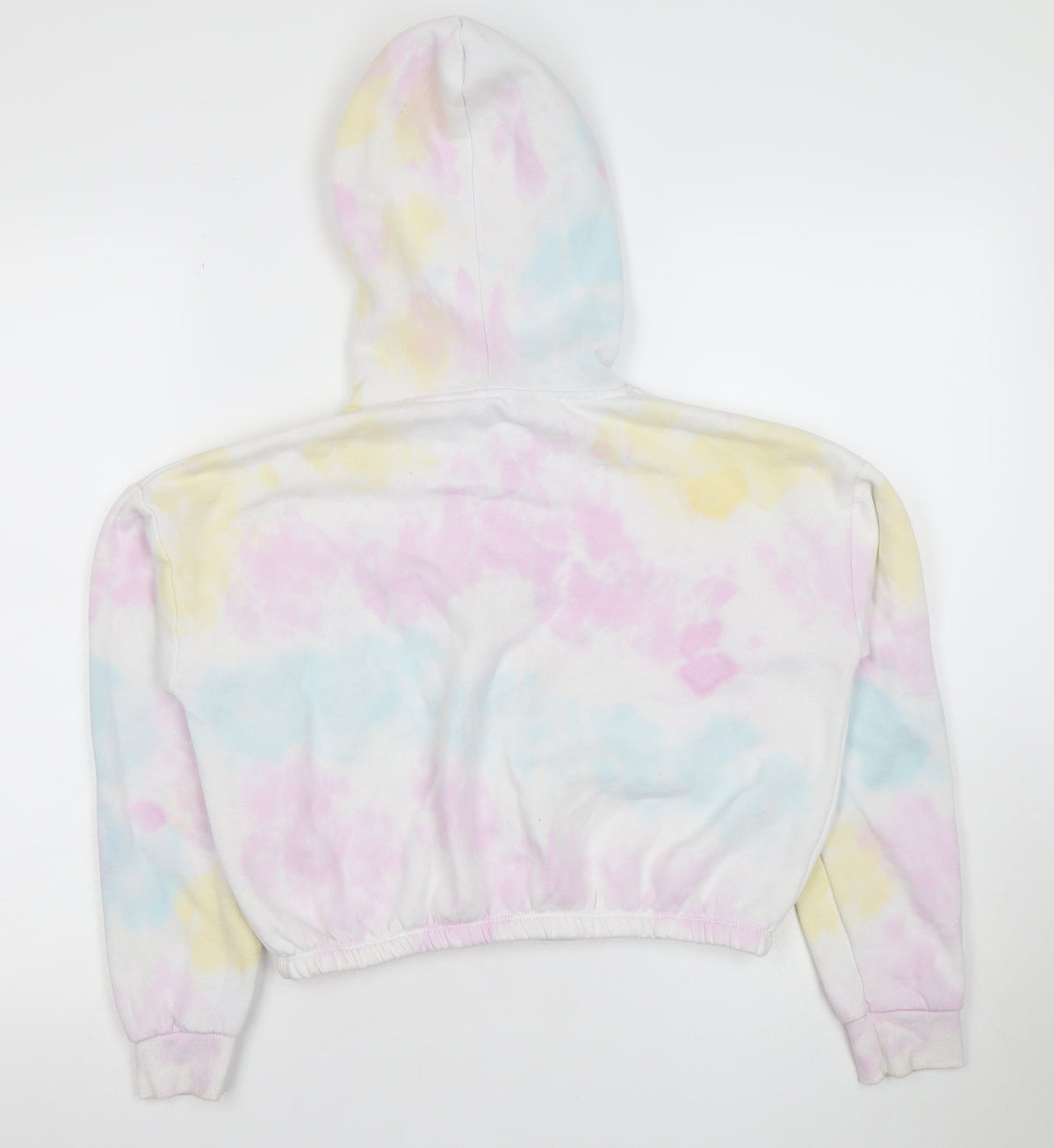 915 Girls Multicoloured Tie-Dye Full Zip Fleece Hoodie Age 12-13 Years