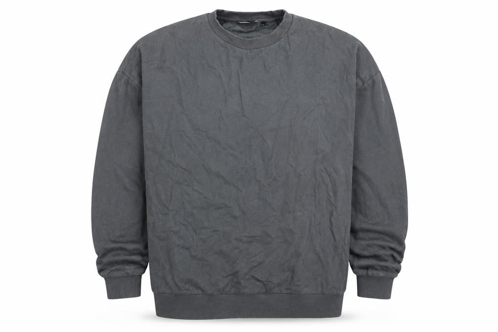 ASOS Men’s Grey Cotton Crew Neck Pullover Sweatshirt Size M
