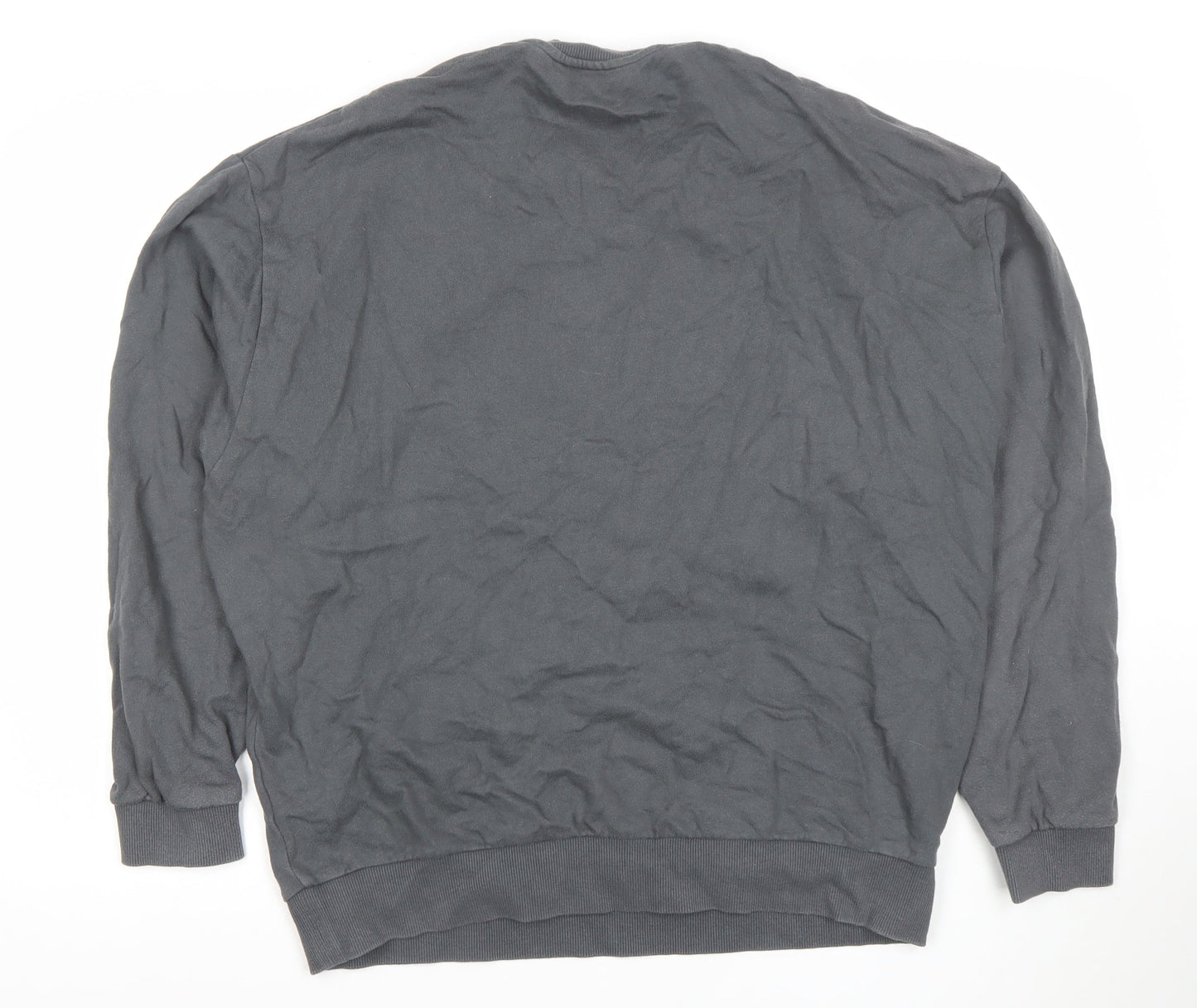ASOS Men’s Grey Cotton Crew Neck Pullover Sweatshirt Size M