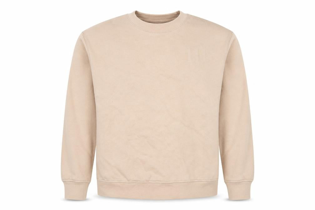 Primark Cares Women Beige XS Pullover Sweatshirt Crew Neck Cotton Blend