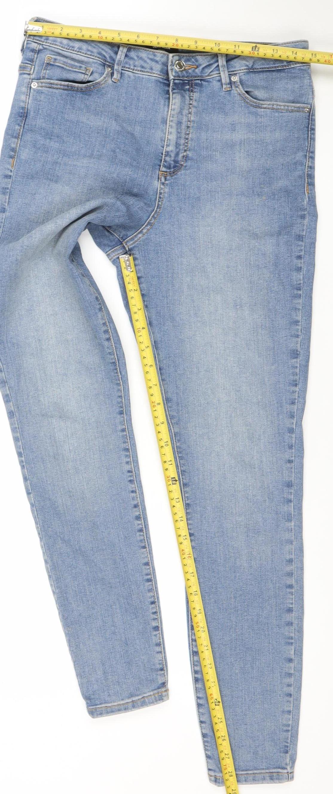 Vero Moda Women’s Blue Skinny Denim Jeans Size 12 Slim Fit