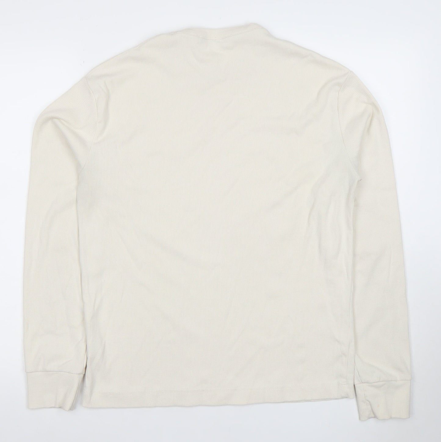 ZARA Men's Beige Long Sleeve Pullover Sweatshirt Size S