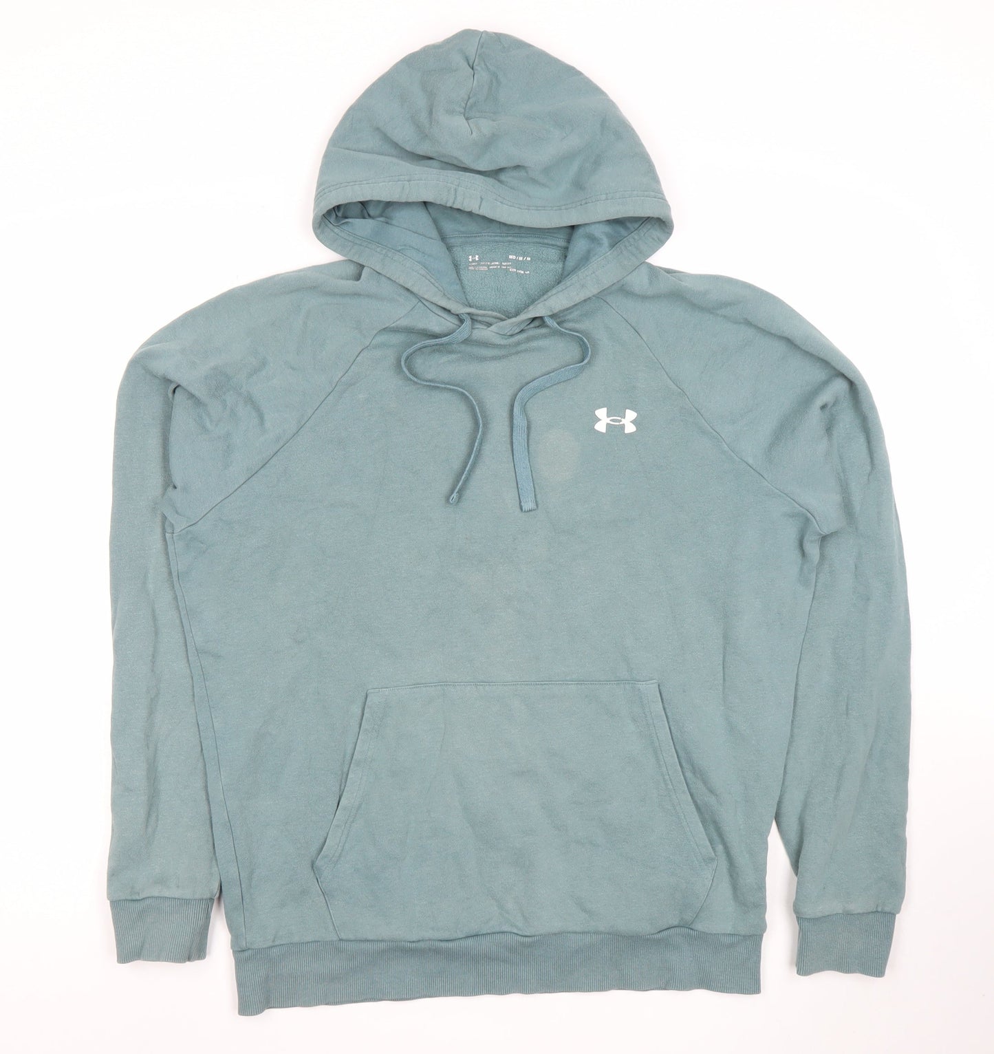Under Armour Men's Green Pullover Hoodie Size M Relaxed Fit Sportswear