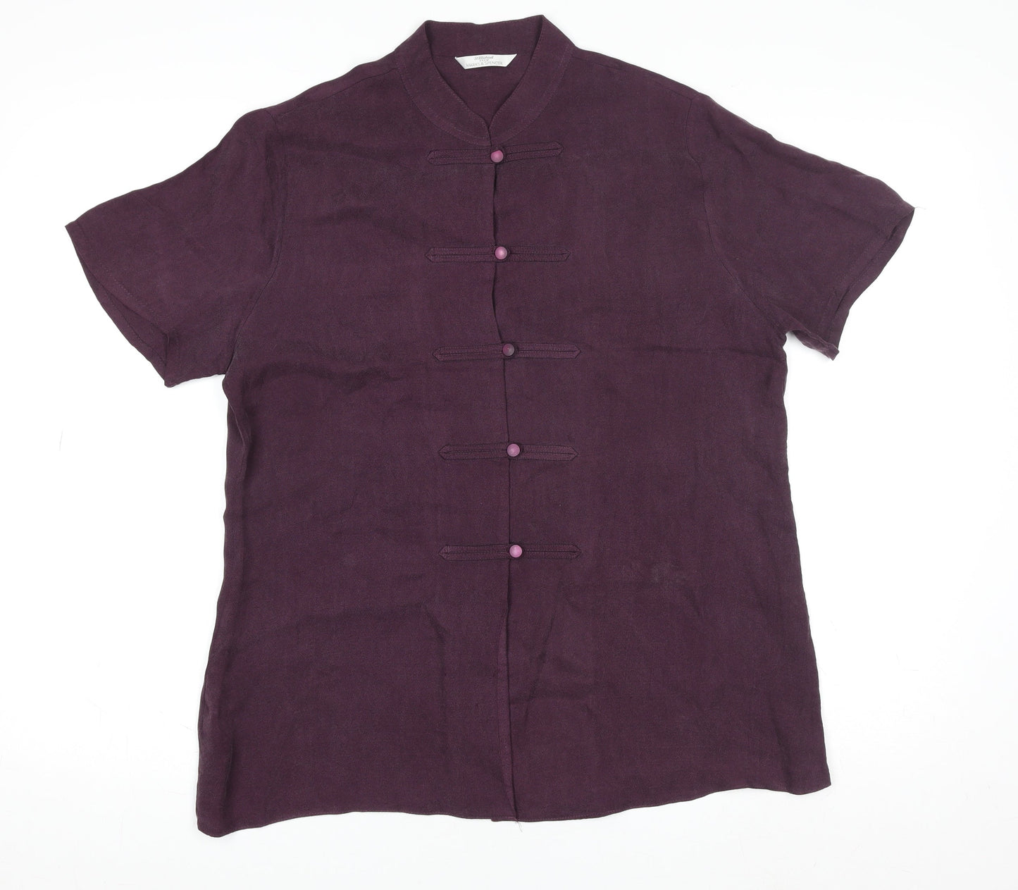Marks and Spencer Women’s Purple Linen Kimono Blouse UK 14
