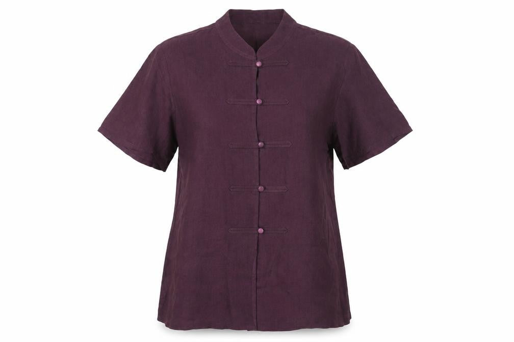 Marks and Spencer Women’s Purple Linen Kimono Blouse UK 14