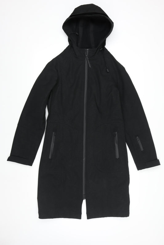 Marks and Spencer Men’s Black Hooded Softshell Rain Coat Size 36 Regular