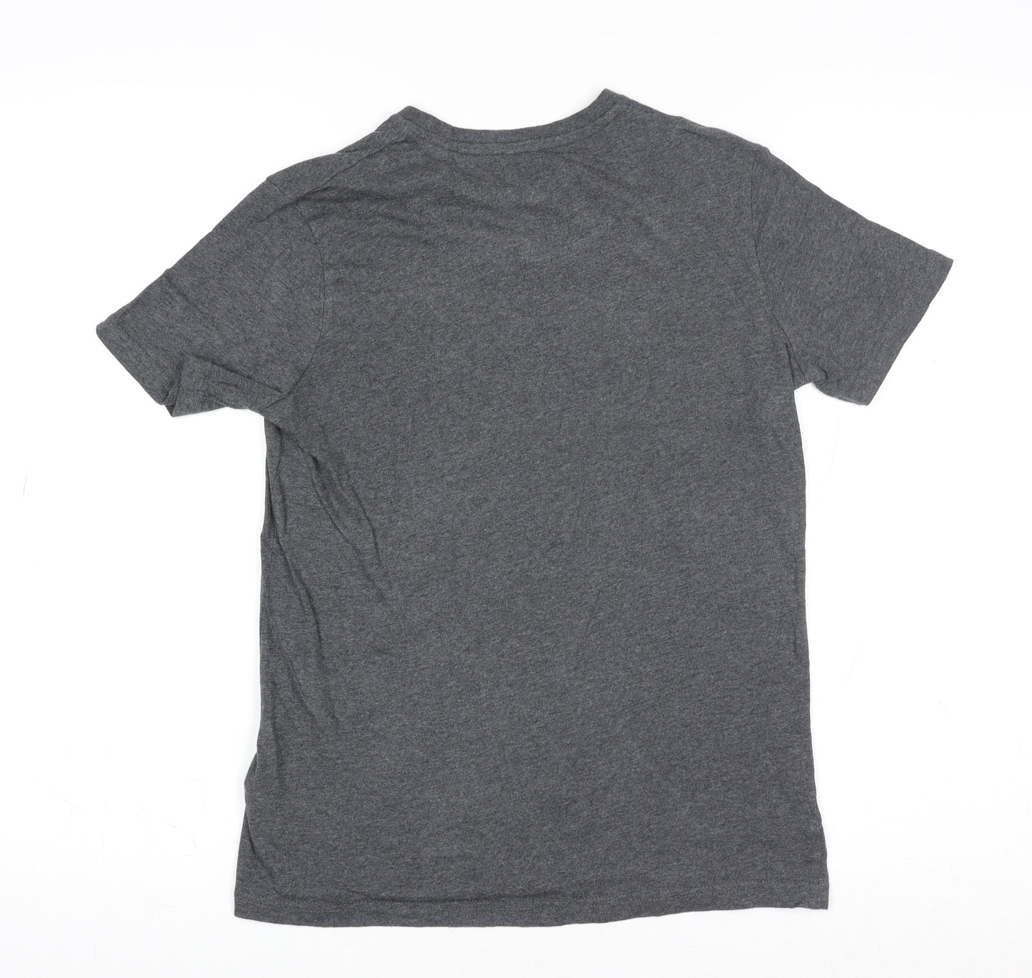 Ben Sherman Boys Grey Marl 10-11 Years Logo Cotton T-Shirt