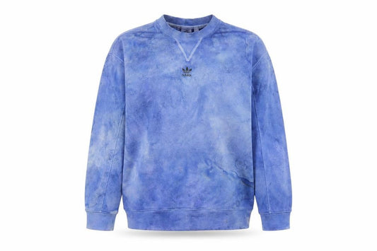 Adidas Women’s Blue Tie-Dye Crew Neck Pullover Sweatshirt Size 8