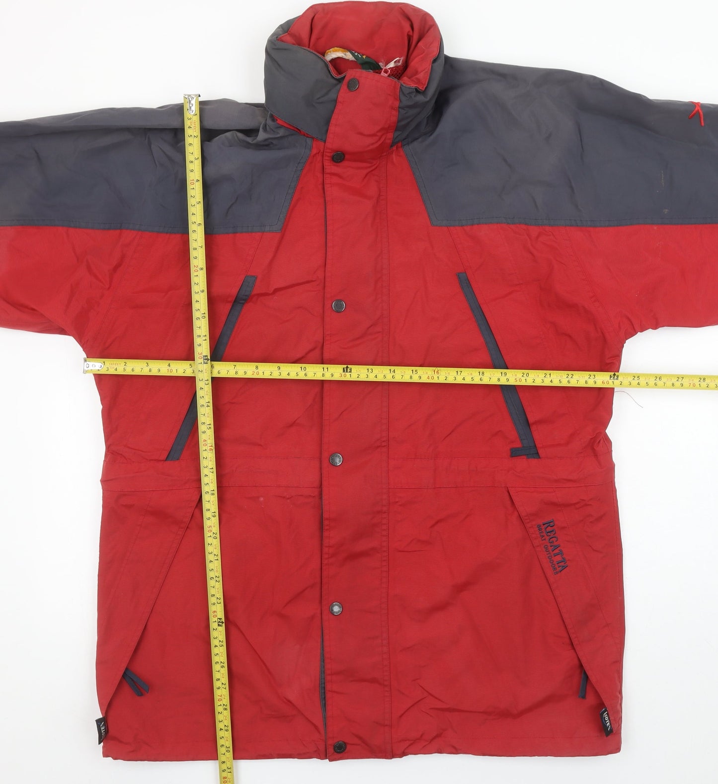 Regatta Men's Red Grey Waterproof Parka Jacket M 40in Outdoor Hiking