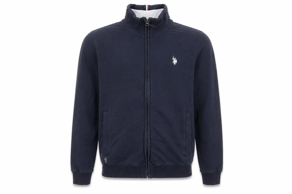 U.S. Polo Assn. Boys Blue Full Zip Sweatshirt XL Logo Classic Style