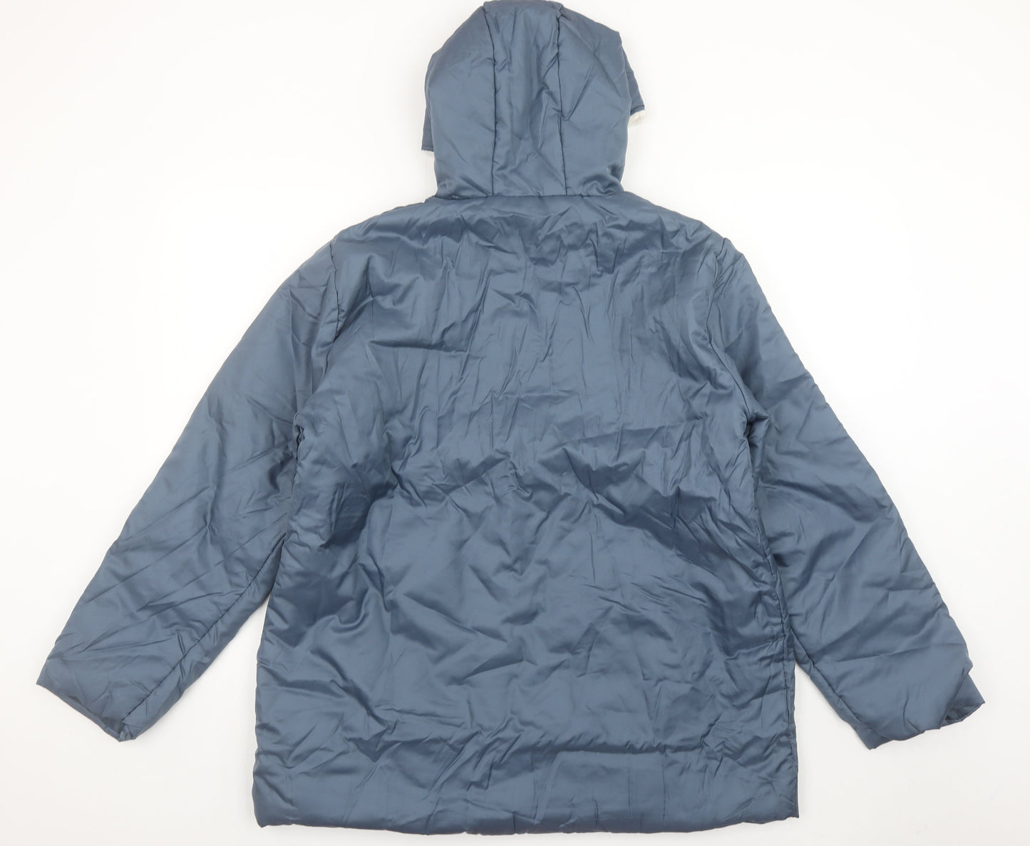 Nathalie Andersen Womens Blue M Hooded Puffer Jacket