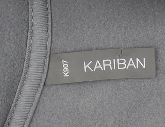 Kariban Womens Grey Fleece Full Zip Jacket Size S