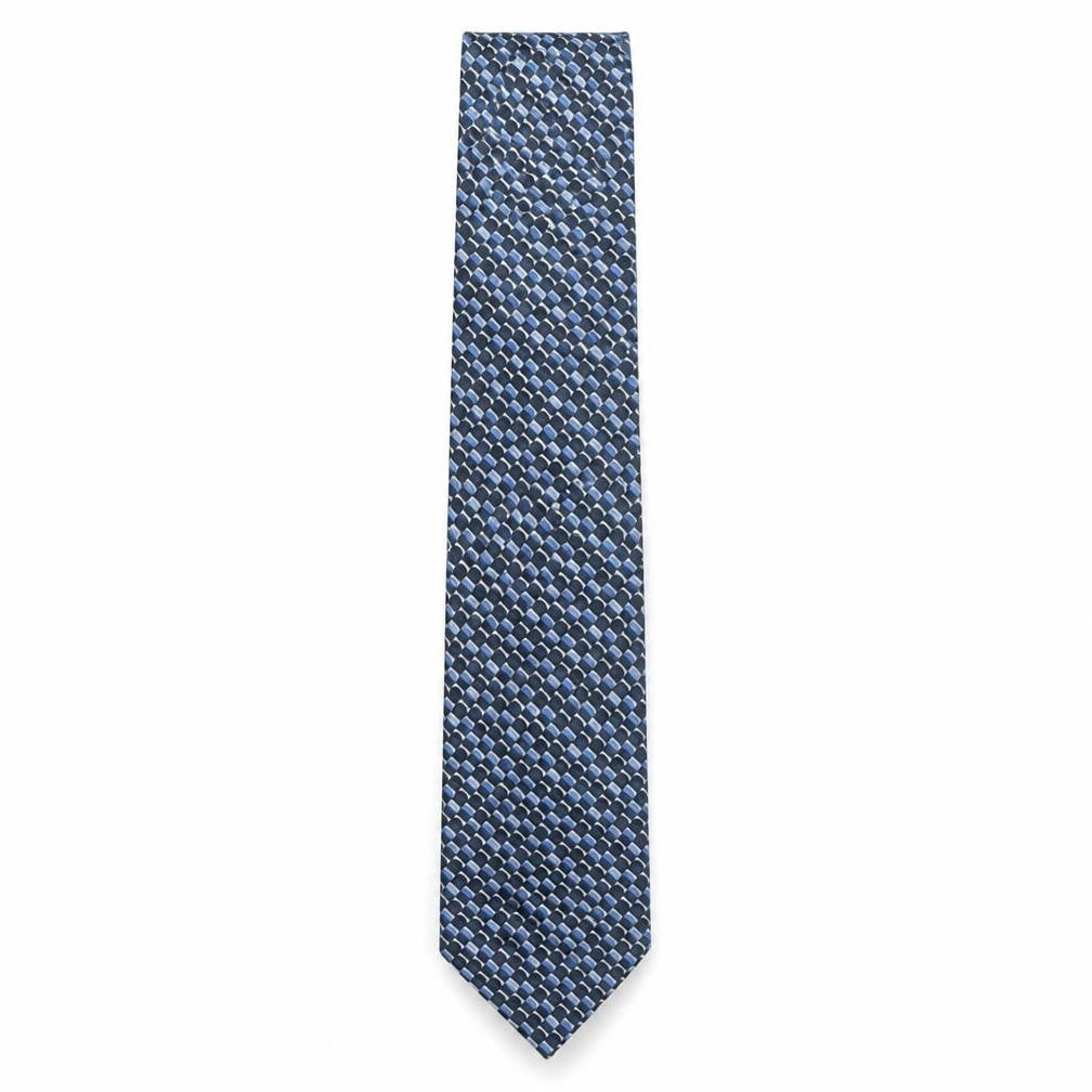 Jeff Banks Men's Blue Geometric Silk Designer Tie One Size