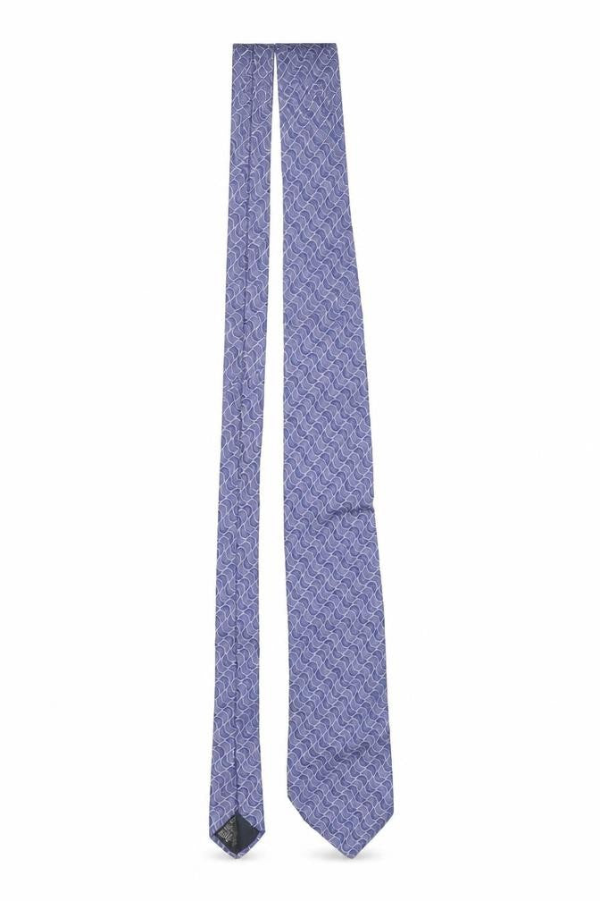 Chatsworth by Reko Men's Blue Patterned Silk Tie Made in Italy