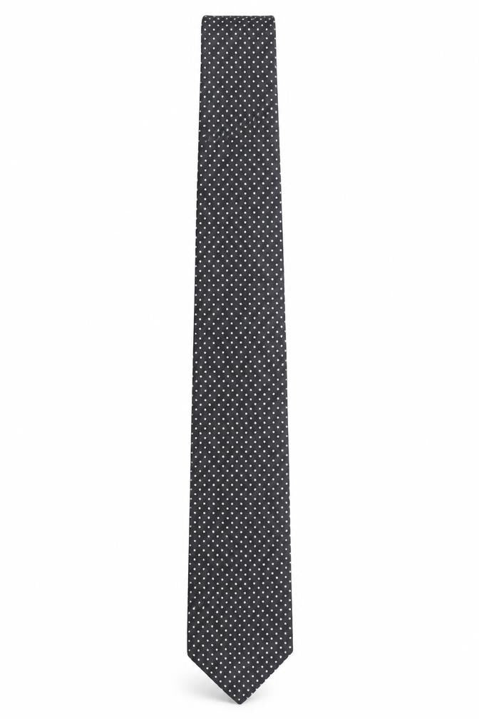 Marks & Spencer St Michael Men's Navy Polka Dot Silk Tie