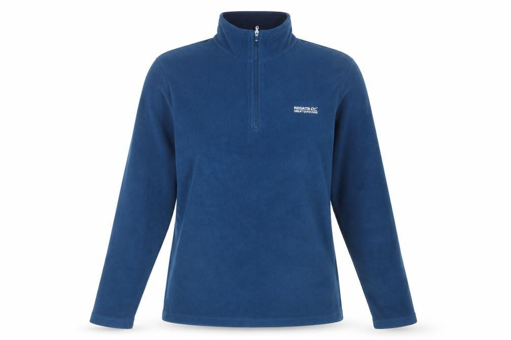 Regatta Great Outdoors Blue 1/4 Zip Fleece Sweatshirt UK 14 Women’s