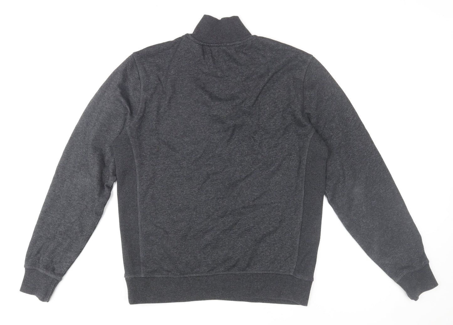 Original Penguin Men's Grey 1/4 Zip Jumper Size S Regular Fit