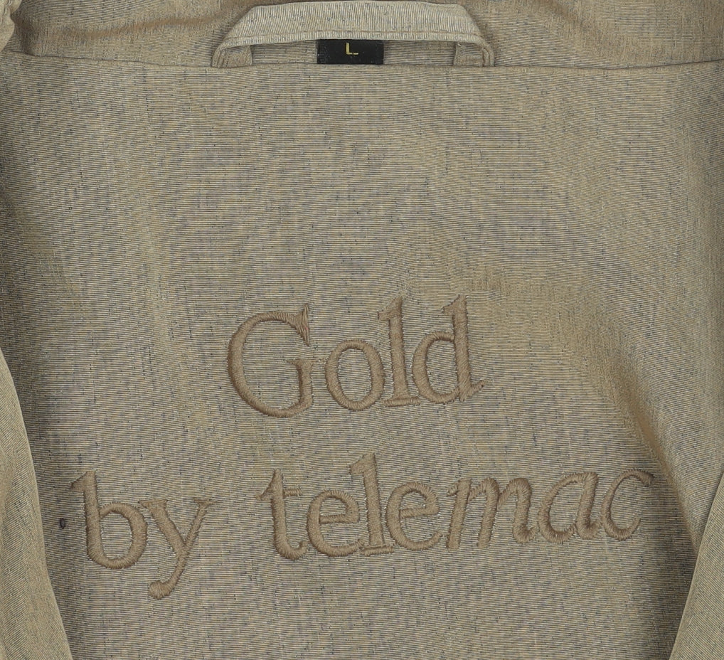 Gold by Telemac Women's Beige Mid-Length Polyester Overcoat L