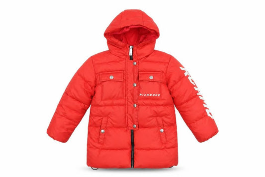 Richmond Sport Boys Red Hooded Puffer Jacket 4 Years Winter Coat