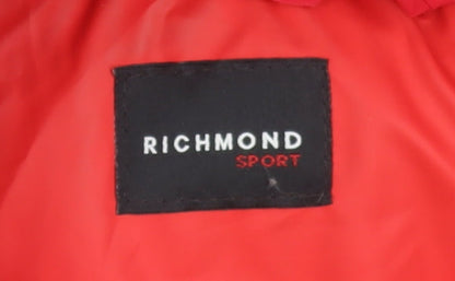 Richmond Sport Boys Red Hooded Puffer Jacket 4 Years Winter Coat