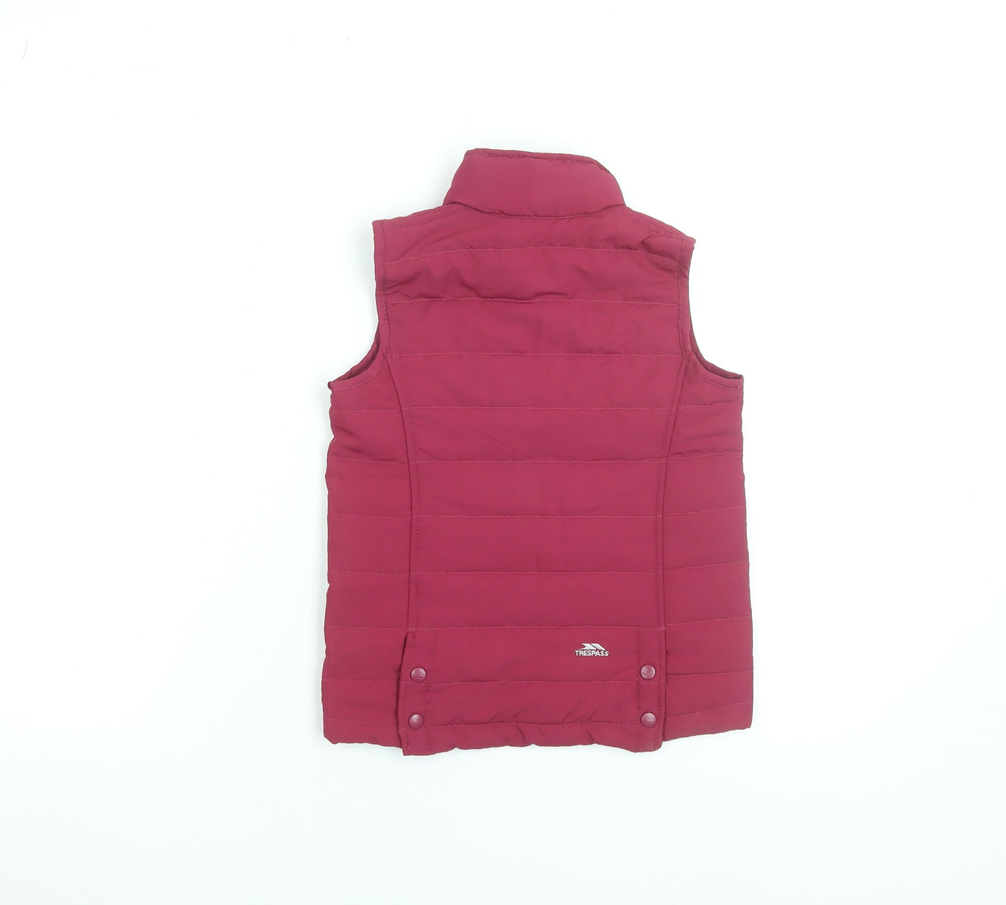 Trespass Girls Pink Puffer Waistcoat 5-6 Years Quilted Lined Zip Jacket