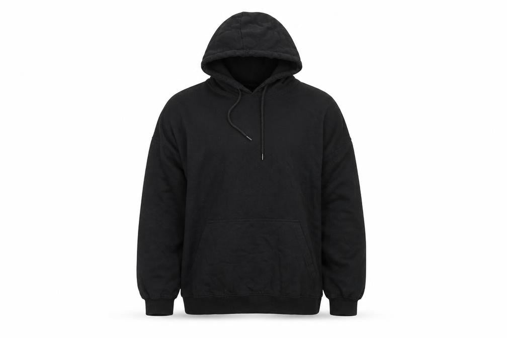 boohooMAN Men's Black Pullover Hoodie S Graphic Dove Flame Print