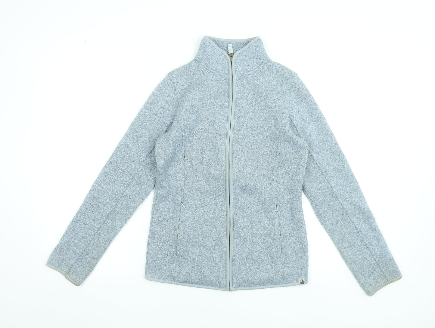 Peter Storm Womens Grey Fleece Full Zip Jacket Size 8